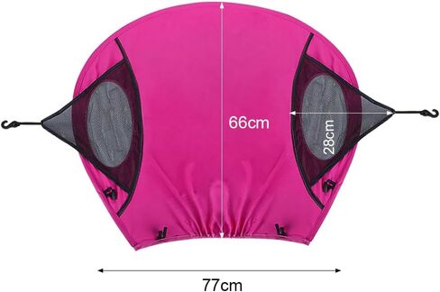Ibluelover عربة Sun Sun Shield Shield Anti-Uv Childers Canopy Summer Pram Sunshade Therming Bustable Buggy Buggy Rain Cover مع حزام قابل للتعديل لإكسسوارات مقعد السيارة in Saudi Arabia