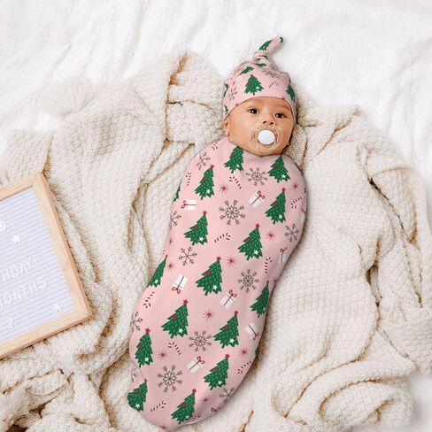 Space Galaxy Newborn Swaddle Blanket with Beanie Set, Soft and Stretchy Baby Blanket Swaddle Sack for Boy and Girl in Saudi Arabia