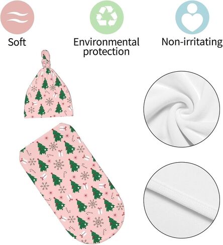 Space Galaxy Newborn Swaddle Blanket with Beanie Set, Soft and Stretchy Baby Blanket Swaddle Sack for Boy and Girl in Saudi Arabia