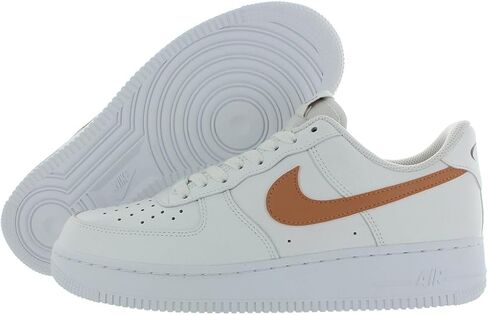 حذاء Nike Air Force 1 '07 Next Nature للنساء (FZ6768-100، أبيض/عاجي شاحب/ذهبي معدني/سبج) مقاس 8 in Saudi Arabia