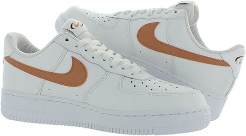 حذاء Nike Air Force 1 '07 Next Nature للنساء (FZ6768-100، أبيض/عاجي شاحب/ذهبي معدني/سبج) مقاس 8 in Saudi Arabia