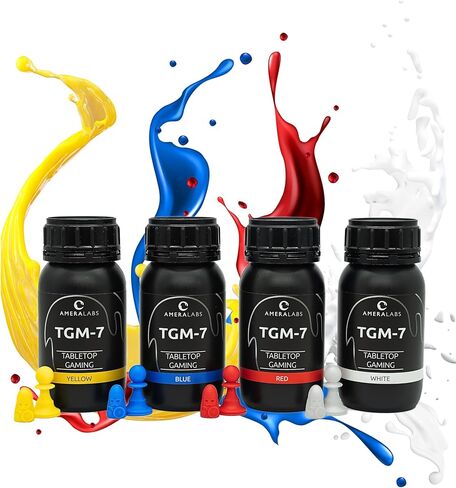 TGM-7 3D Printer Resin for 4K/8K/12K LCD/DLP/SLA UV Resin 3D Printers – Tough, High Resolution, Low Odor, Fast Curing Printing Liquid, 405nm, Great for Tabletop Miniatures (Red, 1kg) in Kuwait