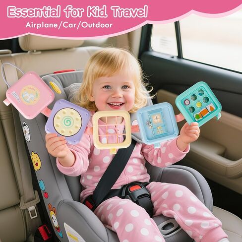 لوحة مزدحمة لعمر واحد ، ألعاب Montessori لمدة عام واحد ، هدايا عيد ميلاد بوي ، 8 في 1 ، ألعاب حسية للسفر للأطفال الصغار 1-3 مهارات حركية رائعة تعلم لعبة الطفل 12-18 شهرًا ، in Kuwait