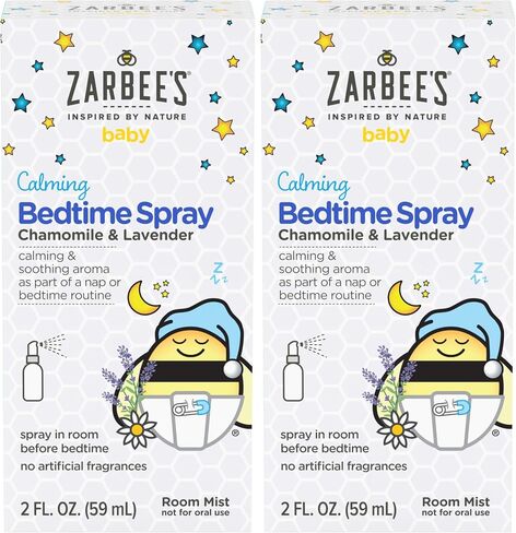 Zarbee's Baby Sleep Spray; Calming Bedtime Spray with Natural Lavender and Chamomile to Help Infant Nighttime Routine; 2oz Bottle (Pack of 2) in Saudi Arabia