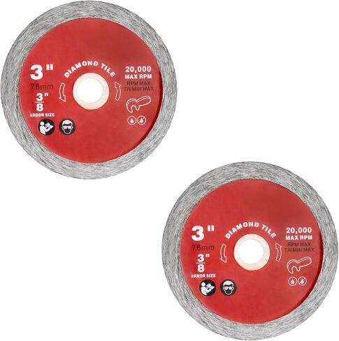 49-94-3010 3" Diamond Tile Blade for Milwaukee Angle Grinder, fits Extra Clean Cut Wet Cutting Applications in Ceramic Tile, Glass Tile (1-Pack) in Kuwait