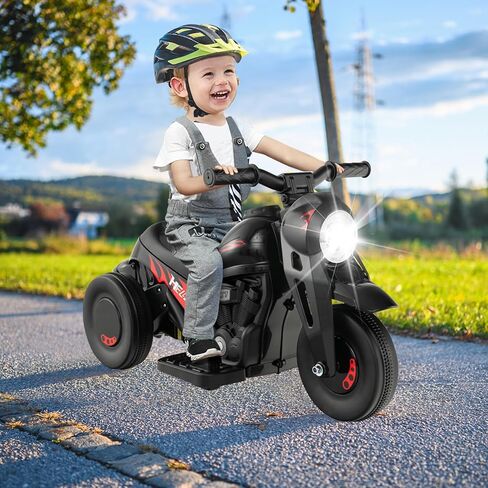 Honey Joy Pink Ride على دراجة نارية ، دراجة نارية صغار 6 فولت مع صانع الفقاعة ، ضوء LED ، الموسيقى ، دواسة القدم ، دراجة نارية كهربائية تعمل بالبطارية للأمام/الخلف ، من أجل الأطفال ، هدية للبنات الأولاد in Kuwait