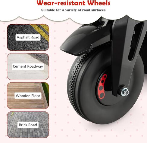 Honey Joy Pink Ride على دراجة نارية ، دراجة نارية صغار 6 فولت مع صانع الفقاعة ، ضوء LED ، الموسيقى ، دواسة القدم ، دراجة نارية كهربائية تعمل بالبطارية للأمام/الخلف ، من أجل الأطفال ، هدية للبنات الأولاد in Kuwait
