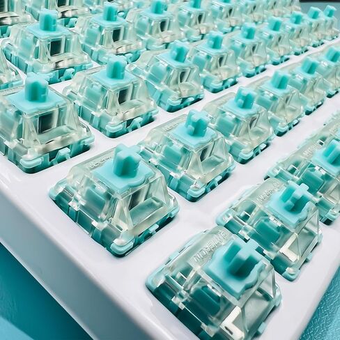 مفاتيح لوحة المفاتيح Gateron المغناطيسية اليشم، مسبقة التشحيم، لوحات مفاتيح 120gf، متوافقة مع RGB LED، إعداد مفاتيح مفاتيح ما قبل السفر بحرية للوحة المفاتيح الميكانيكية MX مناسبة (90 قطعة) in Kuwait