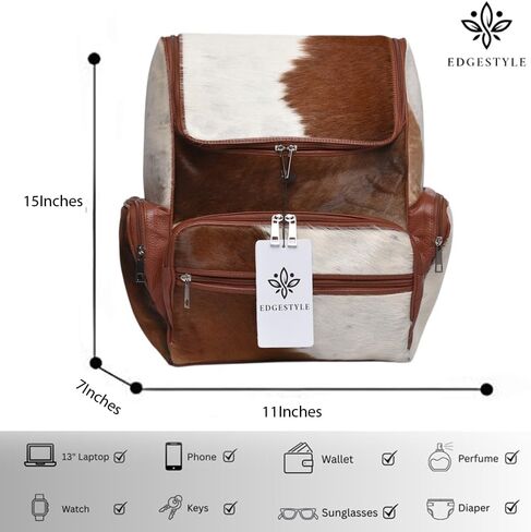Womens Cowwhide Bagpack Bagpack Casure Diaper Bag Print Print Bag Patchwork Pattern Pattern Backpack Weekender Counter Bag in Kuwait