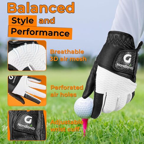 HANDLANDY Youth Golf Glove, Left Hand Kids Golf Gloves for Junior Toddler Boys Girls in Kuwait