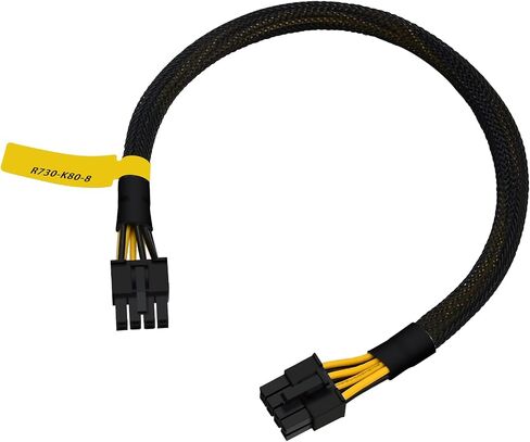 COMeap GPU Power Cable for Dell PowerEdge R720 720XD R730, CPU 8 Pin male to Dual 8 Pin(6+2) male PCIe Power Adapter for NVIDIA Tesla GPU J30DG 15-inch(38cm) in Saudi Arabia