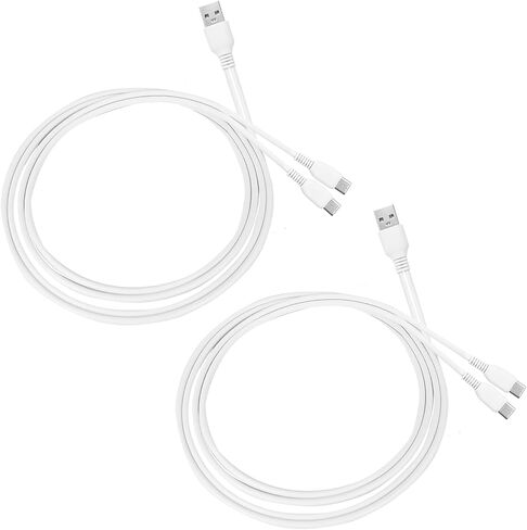 شاحن لـ Momcozy M5 مضخة الثدي ، كابل شحن USB ، لـ M5 و M6 و M9 و S9 Pro و S12 Pro Proper Lugm 3.2 قدم (أبيض) (أبيض) in Kuwait