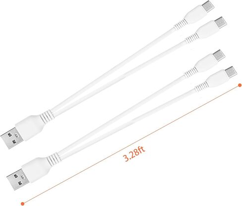 شاحن لـ Momcozy M5 مضخة الثدي ، كابل شحن USB ، لـ M5 و M6 و M9 و S9 Pro و S12 Pro Proper Lugm 3.2 قدم (أبيض) (أبيض) in Kuwait