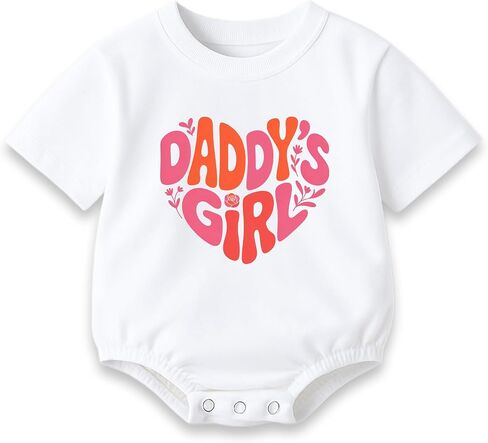 Daddy's Girls Baby Clothes - First Birthday Outfit Romper Girl Newborn Bubble Toddler Infant Long Sleeve One-piece Gifts in Saudi Arabia