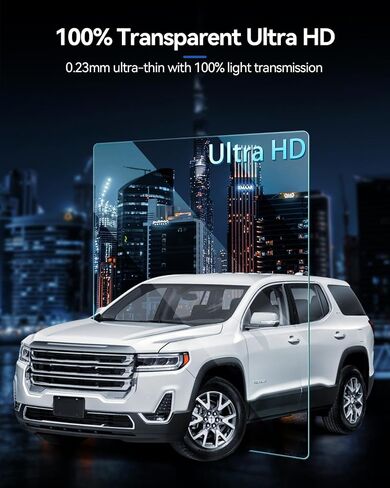 ملحقات سييرا 1500 لـ 2022-2024 جي إم سي سييرا 1500 و 2024 سييرا 2500HD 3500HD 13.4 بوصة واقي شاشة الملاحة + 12.3 بوصة واقي لوحة القيادة من الزجاج المقسى in Kuwait