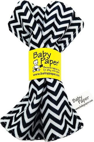 Baby Paper Original Crinkle Teether and Sensory Toy for Babies and Infants | Critters Print | Non-Toxic, Washable | Great for Baby Showers in Kuwait