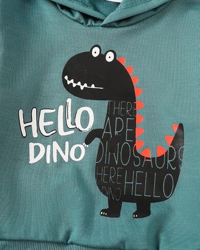 ملابس للأطفال الصغار الأولاد ملابس طويلة الأكمام بقلنسوة وبلوزات وسراويل طقم ملابس للأولاد ملابس الخريف والشتاء والربيع in Kuwait