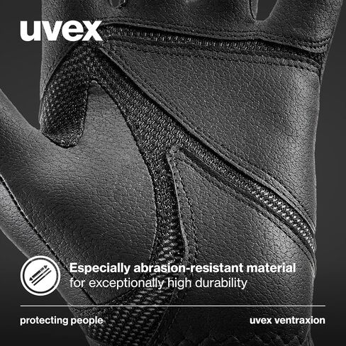 قفازات ركوب الخيل Uvex قابلة للتمدد وقابلة للتنفس (غربية/إنجليزية) للنساء والرجال، فينتراكسيون، بني، مقاس 9-10 in Kuwait
