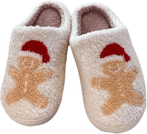 Verdusa Women's Cute Fuzzy Slippers Cozy Embroidery House Slippers Indoor Outdoor Shoes in Saudi Arabia