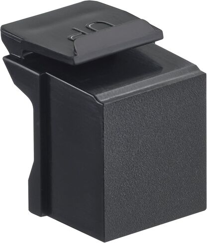 Leviton 41084-BEF BNC QuickPort Adapter, Nickel-Plated, Black in Saudi Arabia