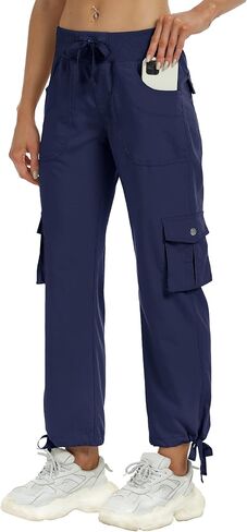 MoFiz Women's Plus Size Cargo Pants Casual Hiking Pants Lightweight Quick Dry Summer Pants for Women in Kuwait