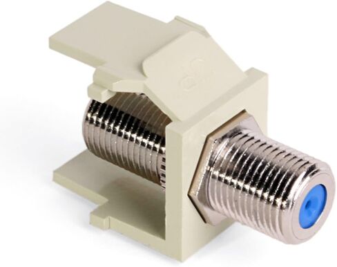 Leviton 41084-BEF BNC QuickPort Adapter, Nickel-Plated, Black in Kuwait