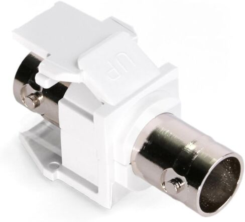 Leviton 41084-BEF BNC QuickPort Adapter, Nickel-Plated, Black in Kuwait
