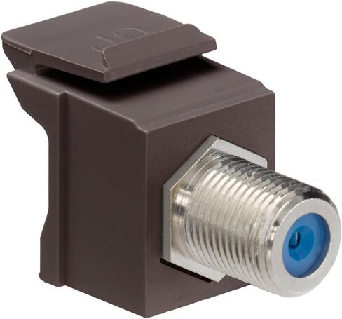Leviton 41084-BEF BNC QuickPort Adapter, Nickel-Plated, Black in Kuwait