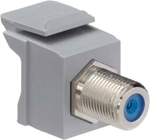 Leviton 41084-BEF BNC QuickPort Adapter, Nickel-Plated, Black in Kuwait