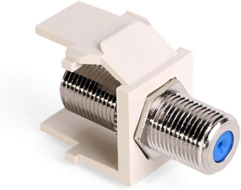 Leviton 41084-BEF BNC QuickPort Adapter, Nickel-Plated, Black in Kuwait