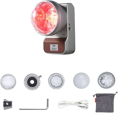 IRIS LED Video Light Creator Kit 5W BI-Color 2700K-6500K CRI/TLCI 96+ ، IP54 ، التحكم في التطبيق ، الإضاءة المستمرة المحمولة للتصوير والفيديو in Kuwait
