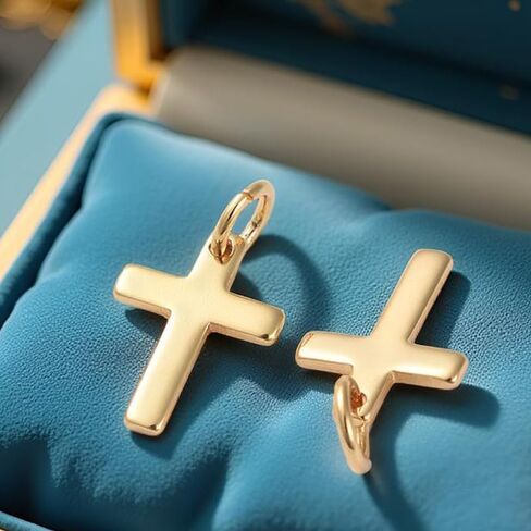 Airssory 10 Pcs Cubic Zirconia Teardrop Golden Plated Brass Metal CZ Crystal Stone Tiny Charms Drop Shape Small Charm for Earrings Bracelet Jewelry Making in Kuwait