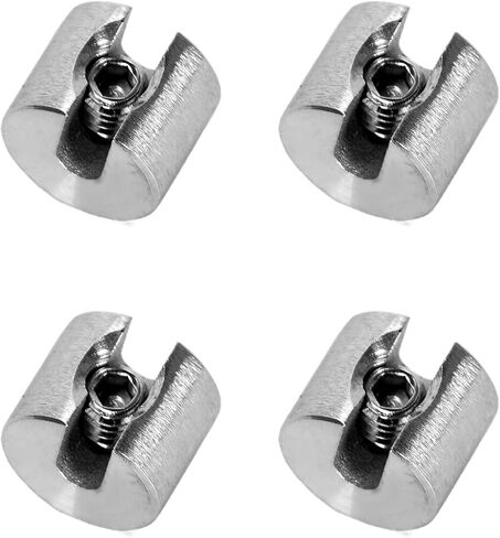 4Pcs M10x5mm Stainless Steel Single Groove Wire Rope Fixing Clip for Garden Climbing Frame Fixing,Wire Rope Netting Fixing in Kuwait