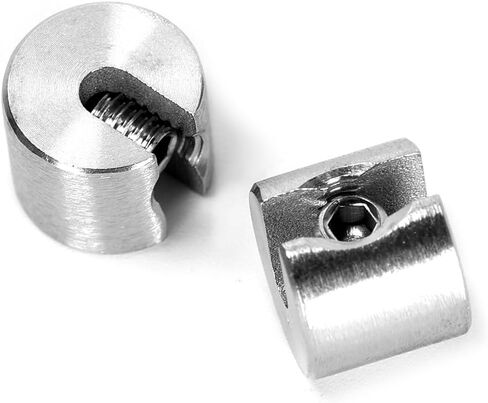 4Pcs M10x5mm Stainless Steel Single Groove Wire Rope Fixing Clip for Garden Climbing Frame Fixing,Wire Rope Netting Fixing in Kuwait