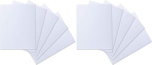 Waterproof Essential Oil Labels, 5 Full Page Sheets, 8.5 x 11 Inches, Cut Your Own Shapes and Sizes or Use as Extra Large Labels, Oil Proof, Highly Durable Blank Stickers in Kuwait