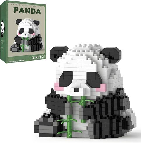 Finger Rock Creator Panda Mini Building Set, 1325Pcs Cute Animals Micro Bricks Building Kit, Party Favors for Kids Adults Boys Girls 12+ in Kuwait