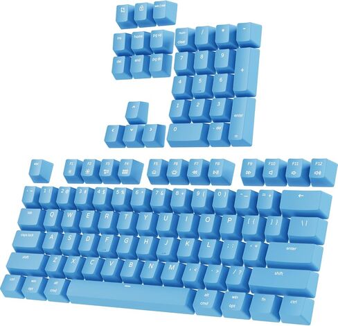 Pwnage Ultra Custom Cherry-Profile PBT Keycap Set for 60%, 65%, 68% 75%,100% keyboard Size - Double Shot PBT Non Shine Through Keyboard Keycaps - Gradient Gray in Saudi Arabia