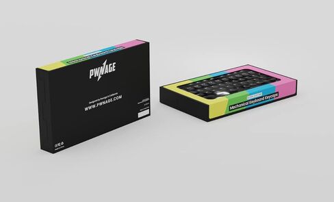 Pwnage Ultra Custom Cherry-Profile PBT Keycap Set for 60%, 65%, 68% 75%,100% keyboard Size - Double Shot PBT Non Shine Through Keyboard Keycaps - Gradient Gray in Saudi Arabia