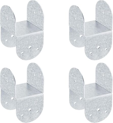 GBGS 4 Pcs 4x4 Post Caps Tie Bracket,Top Deck Bracket for Connecting Beam to Post,14 Gauge in Saudi Arabia