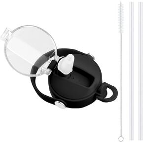 Sendestar Straw Lid لـ Hydroflask Wide Mate Bottle مع 12،16،18،20،24،32،40،64 أوقية ، غطاء رأس قش تلقائيًا يتناسب مع معظم زجاجات الفم العري in Saudi Arabia