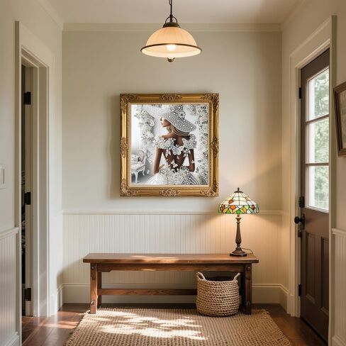 5D Diamond Art Kits for Adults,Angel Flower Special Shape Diamond Painting Kits for Beginners, DIY Crystal Diamond Dots Gem Art Craft for Home Decor 11.8x11.8 Inch in Kuwait