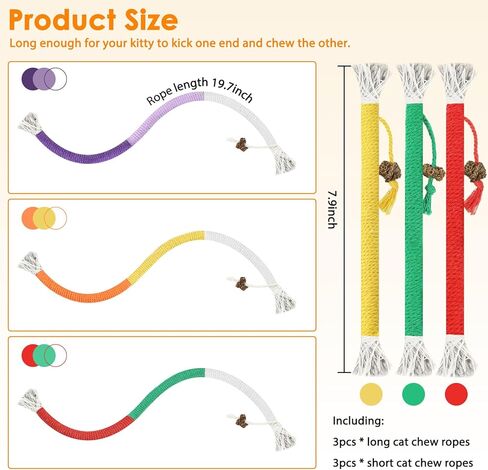 Tocirelo Cat Crinker Balls Toys - ألعاب هريرة للقطط الداخلية 6 حزم ، كرة كيتي خفيفة الوزن تفاعلية ، 2.36 بوصة كرات ألعاب القطط مايلار للمطاردة ، والضرب ، وتخفيف الإجهاد in Kuwait