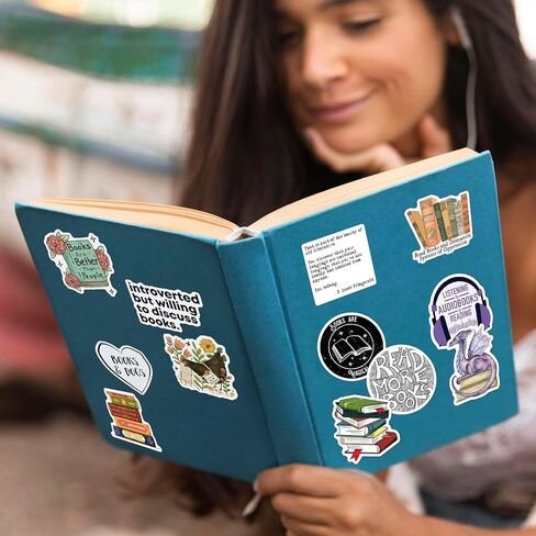 Bookish Stickers for Kindle, 50 PCS, Waterproof, Matte Finish, Reading-a, Accessories Gifts for Kids Teens Adults in Kuwait