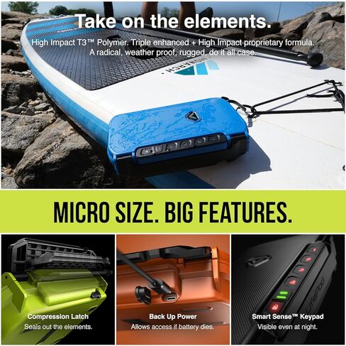 Vaultek LifePod X Micro Weathroprowbox Electronic Lockbox Secure Travel Case Portable Mini مع لوحة مفاتيح خلفية (Gunmetal) in Kuwait