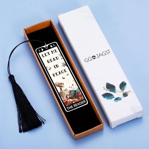 Skeleton Horror Bookmark Halloween Bookmarks Dark Romance Book Marks for Reading Women Men Book Lovers Gifts Funny Gothic Horror Booktok Accessories Boo Basket Stuffers The Reader in Saudi Arabia