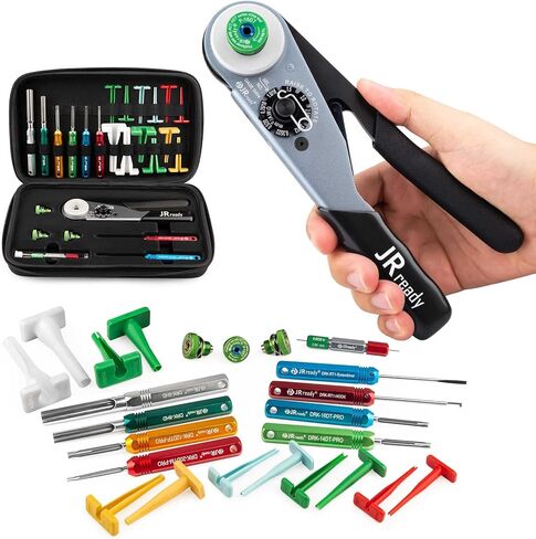 ST2163 Deutsch Crimp Kit，ACT-HDT Solid Contacts Crimp Tool with 3 Positioners and G454 Gauge for Deutsch Size 12 16 20 Turned Pin and Socket Terminals Work with Deutsch DT DTM DTP Series Connectors in Kuwait