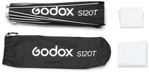 Godox Softbox Godox S65T 65cm/25.6in Quick relect referbox sofbox و Bowens Mount مع الناشرات الأمامية القابلة للإزالة والداخلية للتصوير الفوتوغرافي والبث المباشر والسفر in Kuwait