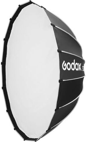 Godox Softbox Godox S65T 65cm/25.6in Quick relect referbox sofbox و Bowens Mount مع الناشرات الأمامية القابلة للإزالة والداخلية للتصوير الفوتوغرافي والبث المباشر والسفر in Kuwait