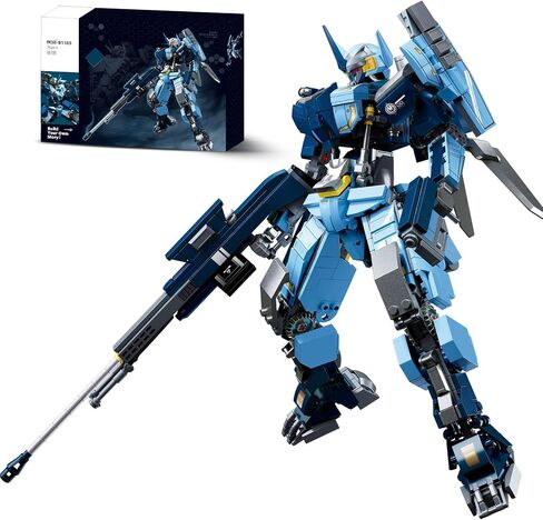 Sluban Samurai Mech Building Toy for Adults, Wanderer Robot Figure with Weapons, Robot Toys Gifts for Age 8+ Kids and Adults, Compatible with Lego Mech Set, 585 PCS in Kuwait