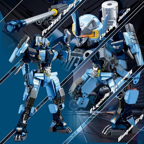 Sluban Samurai Mech Building Toy for Adults, Wanderer Robot Figure with Weapons, Robot Toys Gifts for Age 8+ Kids and Adults, Compatible with Lego Mech Set, 585 PCS in Kuwait